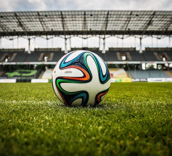 football with stand