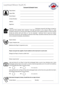 Loanhead Miners Consent Form May2025 image